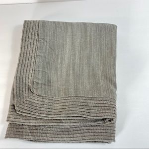 Threshold KING Gray Chambray Sham Stitched Edge